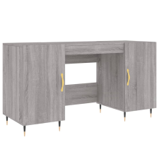 vidaXL szürke sonoma színű szerelt fa íróasztal 140x50x75 cm (829530) bútor