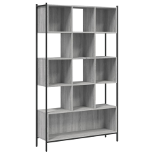 vidaXL szürke sonoma színű szerelt fa könyvespolc 102x28x172 cm (3213660) bútor