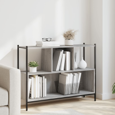 vidaXL szürke sonoma színű szerelt fa könyvespolc 102x28x77,5 cm bútor