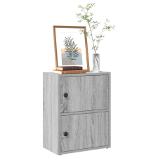 vidaXL szürke sonoma színű szerelt fa könyvespolc 40x24x52 cm bútor