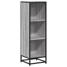vidaXL szürke sonoma színű szerelt fa könyvszekrény 33,5x33x107,5 cm (849157) bútor