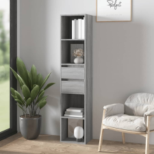 vidaXL szürke sonoma színű szerelt fa könyvszekrény 36x30x171 cm bútor