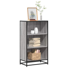 vidaXL szürke sonoma színű szerelt fa könyvszekrény 60x35x107,5 cm bútor