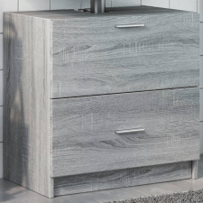 vidaXL szürke sonoma színű szerelt fa mosdószekrény 59 x 37 x 59 cm fürdőszoba bútor