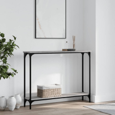vidaXL szürke sonoma színű szerelt fa tálalóasztal 100x22,5x75 cm bútor