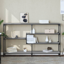 vidaXL szürke sonoma színű szerelt fa tálalóasztal 160x32x95 cm bútor