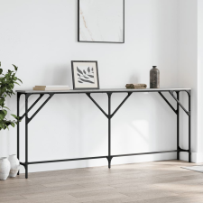 vidaXL szürke sonoma színű szerelt fa tálalóasztal 180x23x75 cm bútor