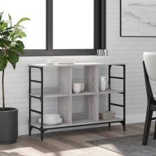 vidaXL szürke sonoma színű szerelt fa tálalószekrény 102x32x73,5 cm bútor