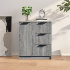 vidaXL szürke sonoma színű szerelt fa tálalószekrény 60 x 30 x 70 cm bútor