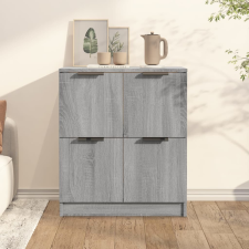 vidaXL szürke sonoma színű szerelt fa tálalószekrény 60 x 30 x 70 cm bútor