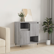 vidaXL szürke sonoma színű szerelt fa tálalószekrény 60 x 35 x 70 cm bútor