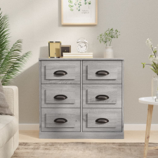 vidaXL szürke sonoma színű szerelt fa tálalószekrény 70x35,5x67,5 cm bútor