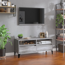 vidaXL szürke sonoma színű szerelt fa TV-szekrény 100x34,5x44,5 cm bútor