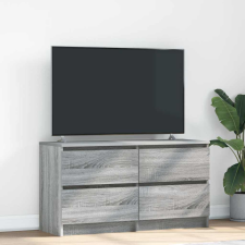 vidaXL szürke sonoma színű szerelt fa TV-szekrény 100x35x54 cm bútor