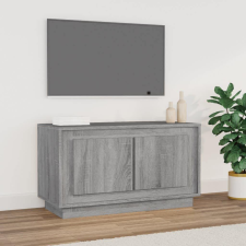 vidaXL szürke sonoma színű szerelt fa TV-szekrény 80x35x45 cm bútor