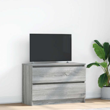 vidaXL szürke sonoma színű szerelt fa TV-szekrény 80x35x54 cm bútor