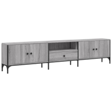 vidaXL szürke sonoma színű szerelt fa TV-szekrény fiókkal 200x25x44 cm (838991) bútor