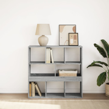vidaXL szürke sonoma színű térelválasztó könyvszekrény 100x33x94,5 cm bútor
