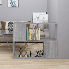 vidaXL szürke sonoma színű térelválasztó könyvszekrény 80 x 24 x 63 cm bútor