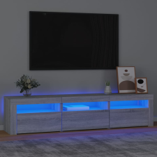 vidaXL szürke sonoma színű TV-szekrény LED-lámpákkal 180x35x40 cm bútor