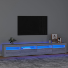 vidaXL Szürke sonoma színű TV-szekrény LED-lámpákkal 240x35x40 cm bútor