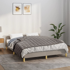 vidaXL szürke szövet súlyozott takaró 135 x 200 cm 10 kg lakástextília