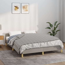 vidaXL Szürke szövet súlyozott takaró 135 x 200 cm 10 kg lakástextília