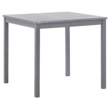 vidaXL szürke tömör akácfa kerti asztal 80 x 80 x 74 cm kerti bútor