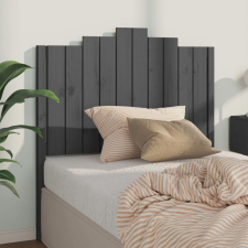 vidaXL szürke tömör fenyőfa ágyfejtámla 106x4x110 cm ágy és ágykellék