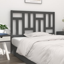 vidaXL szürke tömör fenyőfa ágyfejtámla 125,5 x 4 x 100 cm ágy és ágykellék
