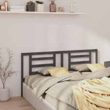 vidaXL szürke tömör fenyőfa ágyfejtámla 156x4x100 cm ágy és ágykellék