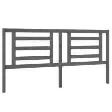 vidaXL szürke tömör fenyőfa ágyfejtámla 186x4x100 cm (818837) ágy és ágykellék