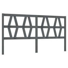 vidaXL szürke tömör fenyőfa ágyfejtámla 206 x 4 x 100 cm (818642) ágy és ágykellék