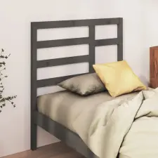 vidaXL szürke tömör fenyőfa ágyfejtámla 96 x 4 x 104 cm ágy és ágykellék