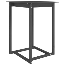 vidaXL szürke tömör fenyőfa bárasztal 80 x 80 x 110 cm (822184) bútor