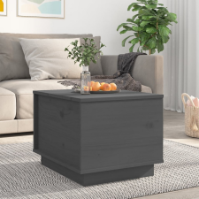 vidaXL szürke tömör fenyőfa dohányzóasztal 40x50x35 cm bútor