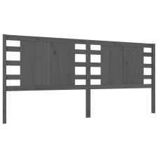 vidaXL szürke tömör fenyőfa fejtámla 146 x 4 x 100 cm (818772) ágy és ágykellék
