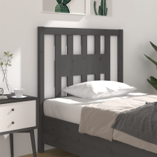 vidaXL szürke tömör fenyőfa fejtámla 96 x 4 x 100 cm ágy és ágykellék