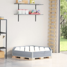 vidaXL Szürke tömör fenyőfa hatszögű magaságyás 160 x 160 cm kerti tárolás