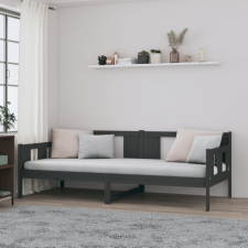 vidaXL szürke tömör fenyőfa kanapéágy 80 x 200 cm ágy és ágykellék
