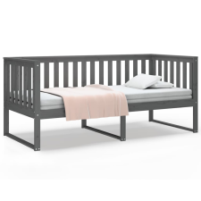 vidaXL szürke tömör fenyőfa kanapéágy 90 x 190 cm (820883) ágy és ágykellék