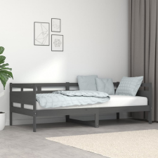 vidaXL szürke tömör fenyőfa kanapéágy 90 x 200 cm bútor
