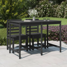 vidaXL szürke tömör fenyőfa kerti asztal 159,5x82,5x110 cm kerti bútor