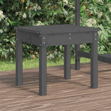 vidaXL Szürke tömör fenyőfa kerti pad 50x44x45 cm (823992) kerti bútor