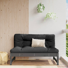 vidaXL szürke tömör fenyőfa középső kanapé 120 x 80 cm kerti bútor