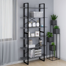 vidaXL szürke tömör fenyőfa magasszekrény 100 x 30 x 210 cm bútor