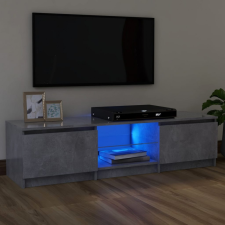 vidaXL Szürke TV-szekrény LED-világítással 120 x 30 x 35,5 cm bútor