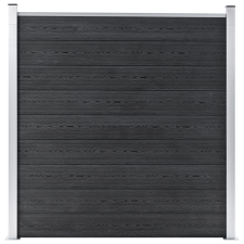 vidaXL szürke WPC kerítéspanel 180 x 186 cm kerti dekoráció