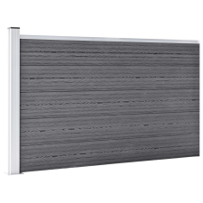vidaXL szürke WPC kerti kerítés 175 x 105 cm (49075) kerti bútor
