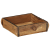 vidaXL Tálcák 4 db 31x29x10 cm Tömbfa Újrahasznosított